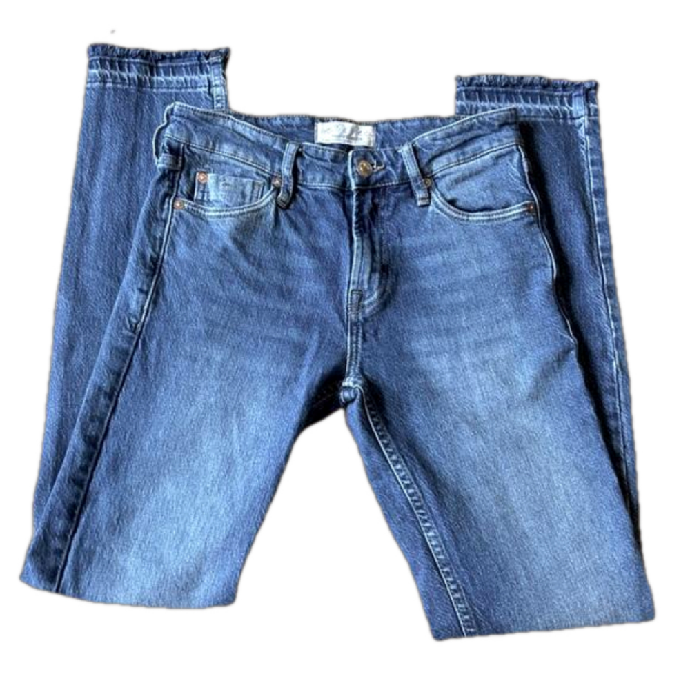 Women’s We The Free Mid Rise Skinny Blue Jeans Size 24